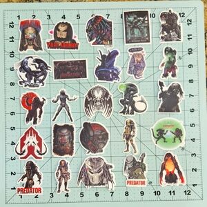 50pc Predator Vs Alien Stickers